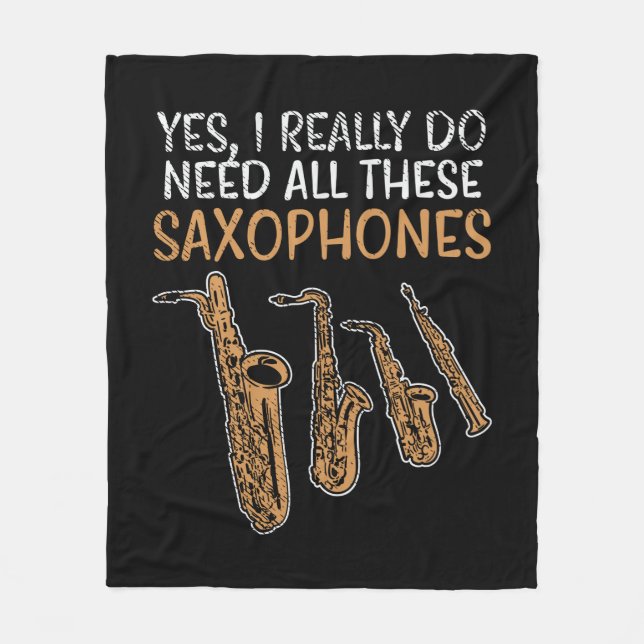 Cobertor De Velo Saxophone Types (Frente)