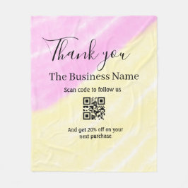 Cobertor De Velo Scan QR to follow us thank you discount code pink 