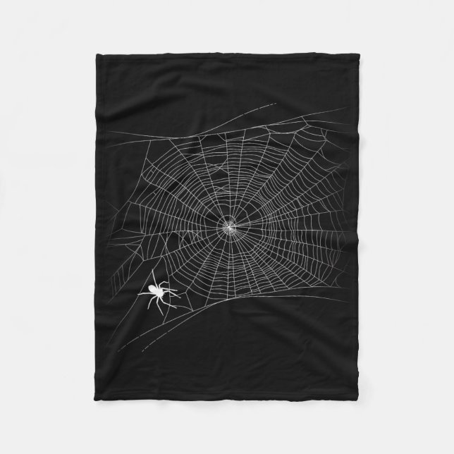 Cobertor De Velo Scary Spider Web - Dia das Bruxas da Viúva Negra (Frente)