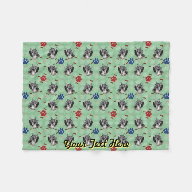 Cobertor De Velo Schnauzer Portrait (Frente (Horizontal))