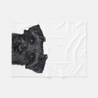 Cobertor De Velo Schnauzer preto