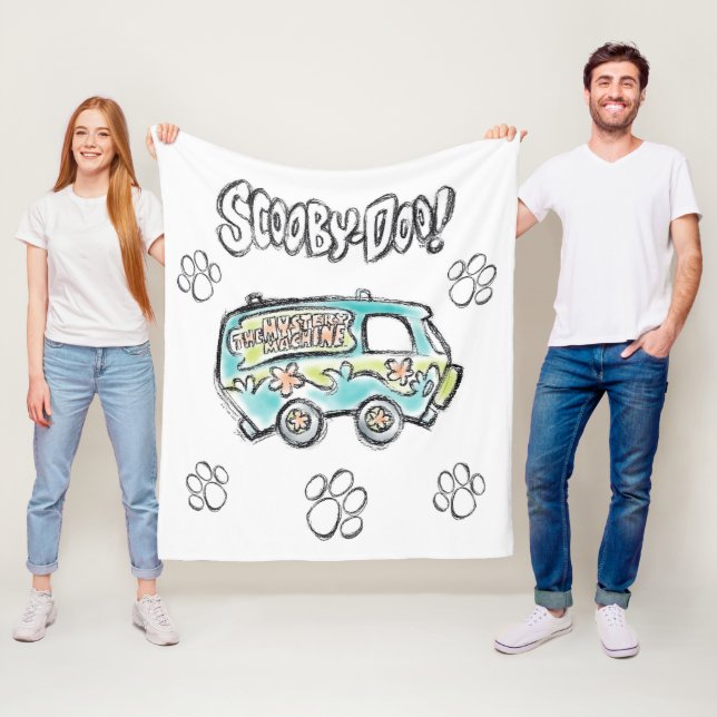 Cobertor De Velo Scooby-Doo | Esboço da Máquina Misteriosa (In Situ)
