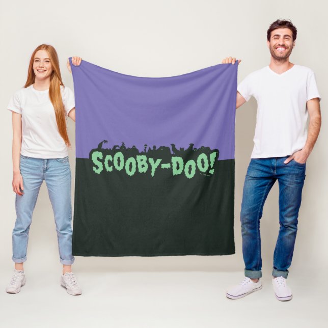 Cobertor De Velo Scooby-Doo! Logotipo Silhouette Monster (In Situ)