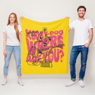 Cobertor De Velo Scooby-Doo Onde Você Está Punk Guitar Riff