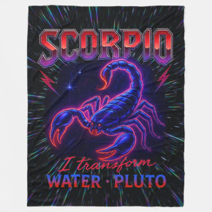 Cobertor De Velo Scorpio Zodiac anos 80 Rock Banda Inspirou Astrolo