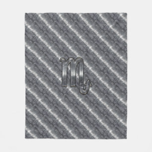 Cobertor De Velo Scorpio Zodiac - Sinal de Grunge - Estilo de Color