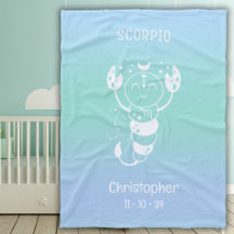 Scorpio Zodóide Nome Estrela Birthdate Blue Baby