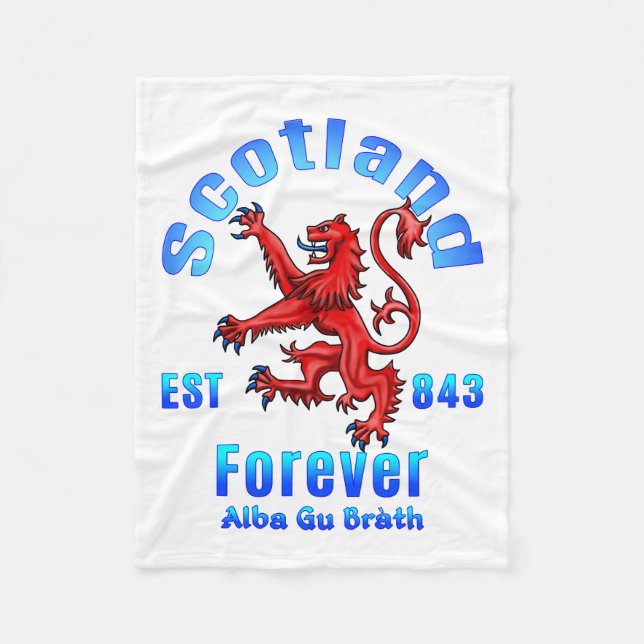 Cobertor De Velo Scotland Forever Est 843 Alba Gu Brath (Frente)