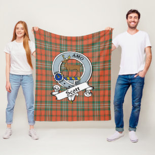 Cobertor De Velo Scott Ancient Clan Crachá Tartan Xadrez