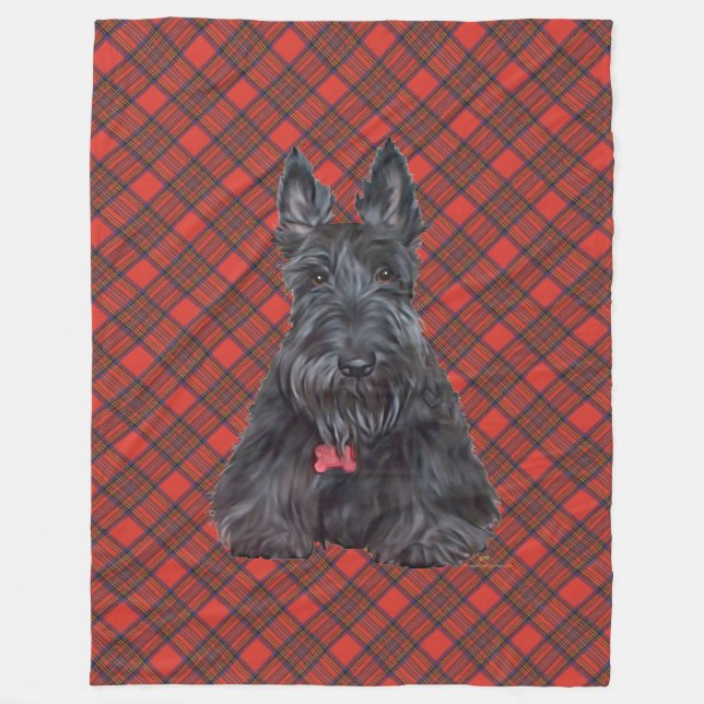 Cobertor De Velo Scottie em Tartan (Frente)