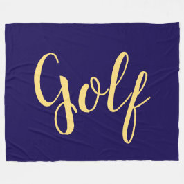 Cobertor De Velo Script GOLF do rico em preto Elegante moderno e pr