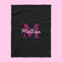 Script Personalizável de Monograma Cor-de-Rosa e P