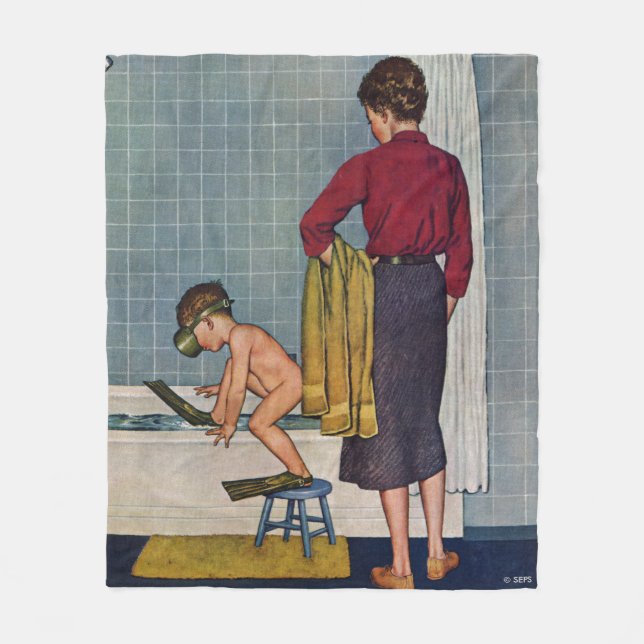 Cobertor De Velo Scuba na banheira (Frente)