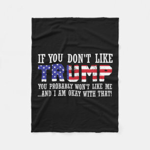 Cobertor De Velo Se Você Gosta De Trump Então Não Quer Me Gostar