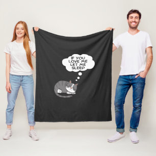 Cobertor De Velo Se Você Me Ama Deixe-Me Dormir