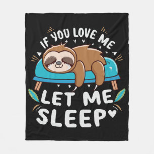 Cobertor De Velo Se Você Me Ama Deixe-me Dormir