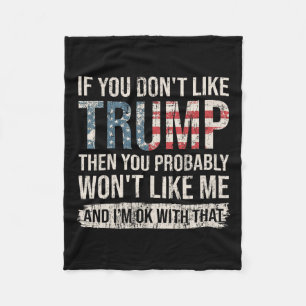 Cobertor De Velo Se você não gosta de Trump, então provavelmente nã