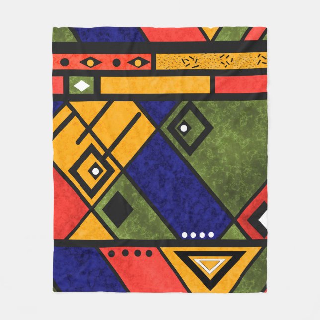 Cobertor De Velo Seamless african ethno traditional texture pattern (Frente)
