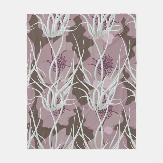 Cobertor De Velo Seamless floral background,  seamless patternart,  (Frente)