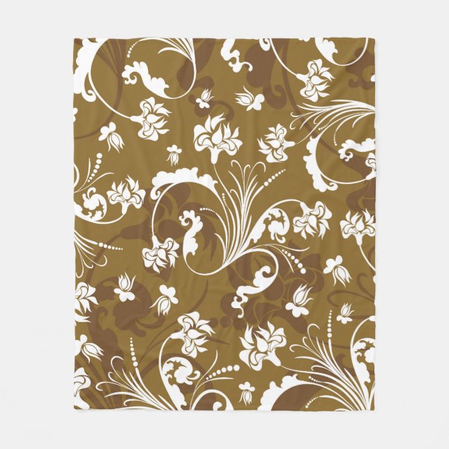 Cobertor De Velo Seamless floral pattern. abstract,art,background,b (Frente)