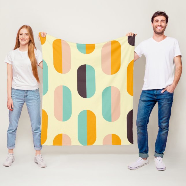 Cobertor De Velo Seamless geometric pattern in retro vibes (In Situ)