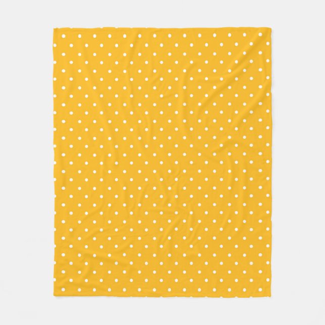 Cobertor De Velo Seamless yellow-orange  polka dot  pattern  (Frente)