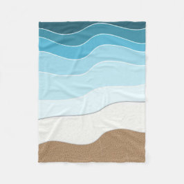 Cobertor De Velo Seashore Fleece Blanket