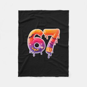 Cobertor De Velo Seis Sete 67 6 7 Design de Meme Divertido Gota de
