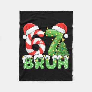 Cobertor De Velo Seis Sete 67 Divertido Papai Noel Bruh Natal Meme
