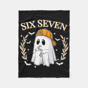 Cobertor De Velo Seis Sete 67 Meme Engraçado Fantasma Halloween 6 7