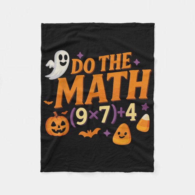Cobertor De Velo Seis Sete 67 Meme Faça as Contas Halloween Alpha G (Frente)