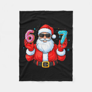 Cobertor De Velo Seis Sete 67 Meme Papai Noel 67 Sorvete Drip Natal