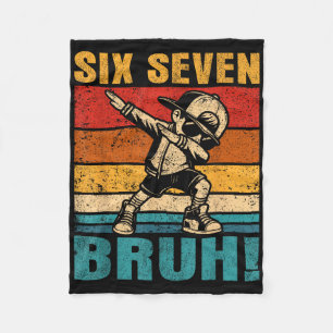 Cobertor De Velo Seis Sete Bruh Dabbing Menino Engraçado 67 Meme Ge