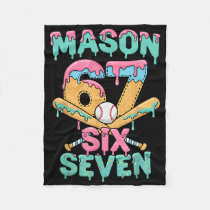 Cobertor De Velo Seis Sete Meme Mason Sorvete Gotejamento Engraçado