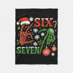 Cobertor De Velo Seis Sete Meme Natal 6-7 Esqueleto de Natal Ha