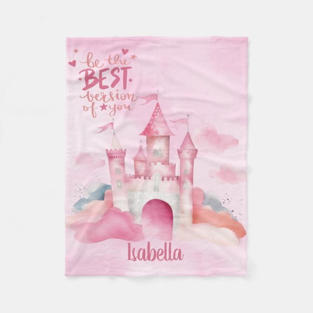 Cobertor De Velo Seja a melhor versão de você, Fleece Blanket (Frente)