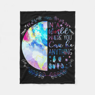 Cobertor De Velo Seja gentil, Alphabet American Sign Language Suraf