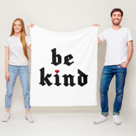 Cobertor De Velo Seja gentil - Mensagem Positiva Simples