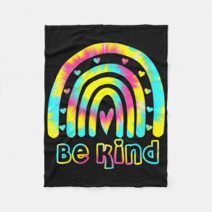 Cobertor De Velo Seja gentil Tie Dye Rainbow gentileza Autismo Cons