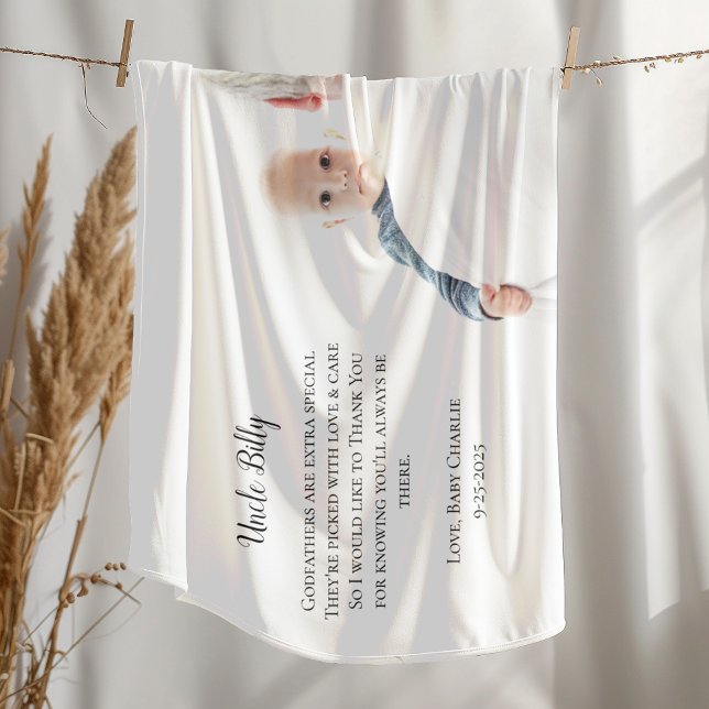 Cobertor De Velo Seja Meu padrinho Obrigado Foto (Criador carregado)