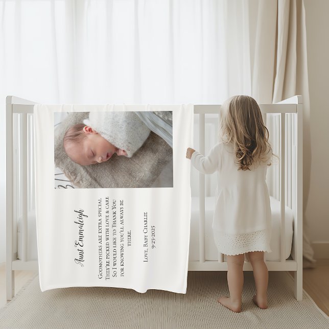 Cobertor De Velo Seja Minha Madrinha Obrigado Foto (Criador carregado)