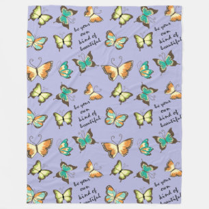 Cobertor De Velo Seja seu próprio tipo de borboletas bonitas