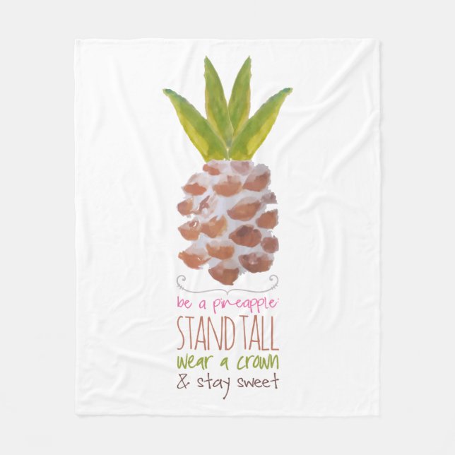 Cobertor De Velo Seja um abacaxi (Frente)