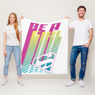 Cobertor De Velo "Seja uma garota" - Gráfico da super garota