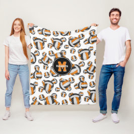 Cobertor De Velo seleção de laranja preto colorido de meninas volei