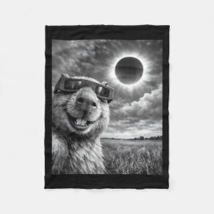 Cobertor De Velo Selfie de Capivara Animal Engraçado Gráfico de Ecl