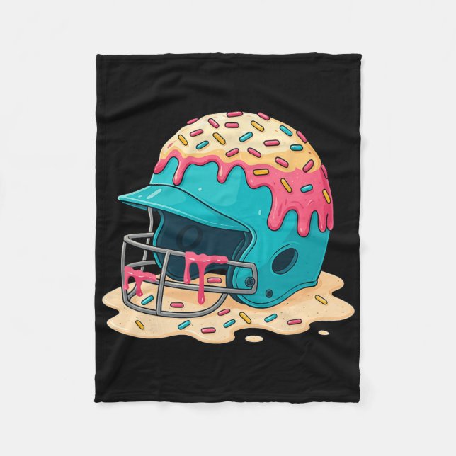 Cobertor De Velo Sell Catcher Helmet With Face Mask Ice-cream Dripp (Frente)