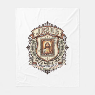 Cobertor De Velo Selo Postal Vintage Jesus Selo Postal Vintage Jesu