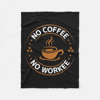 Cobertor De Velo Sem Café, Sem Amantes De Café Engraçados.