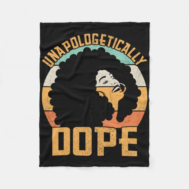 Cobertor De Velo Sem Desculpas Droga Afro Senhora Orgulho Preto Áfr (Frente)